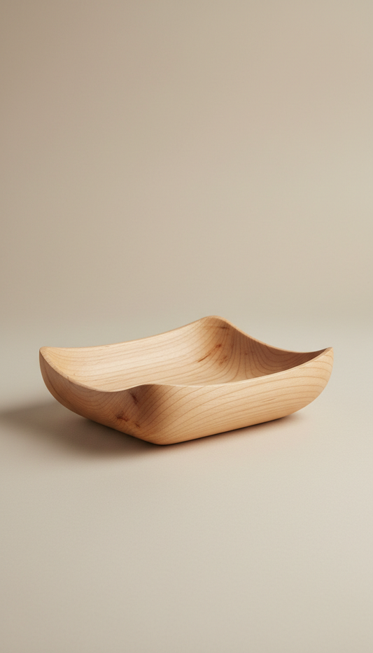 Hand-Finished Maple Decorative Tray